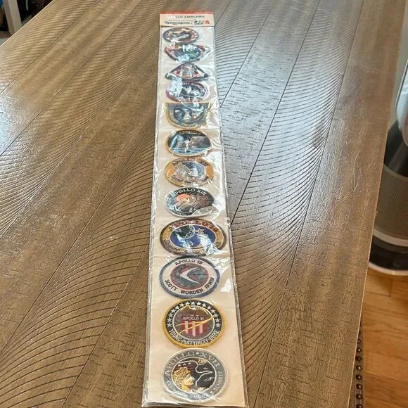 Kennedy Spaceport 🚀 🌎 USA 🇺🇸 Apollo Mission Patches NASA Made in USA 🇺🇸 RARE 80s
